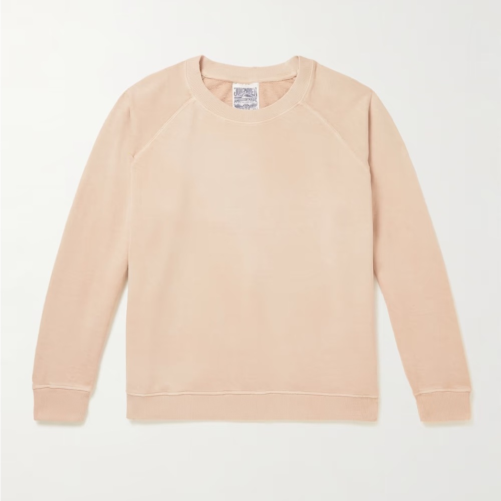 Bonfire Garment-Dyed Hemp and Organic Cotton-Blend Jersey Sweatshirt - Pink